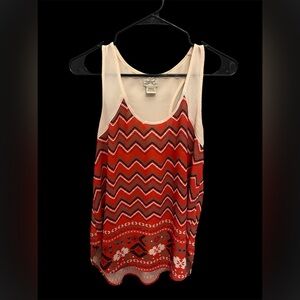 Eyelash Couture‎ Red Chevron Racerback Tank Top